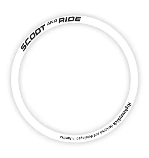 Highwaykick 1 Push and Go Front wheel sticker