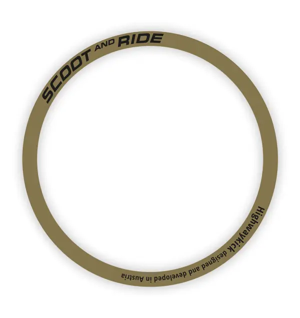 Highwaykick 1 Push and Go Front wheel sticker